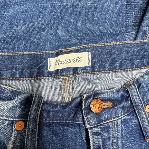 {Madewell} "The Dad Jean" Norwalk Blue High Rise Relaxed Straight Leg Jeans - Picture 4 of 8